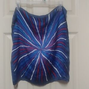 Vera Bradley Red White & Blue  Scarf 18" Square Patriotic NWOT